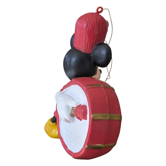 Vintage Mickey Mouse Drummer Ornament Walt Disney Christmas 1990s Hallmark - Picture 7 of 10